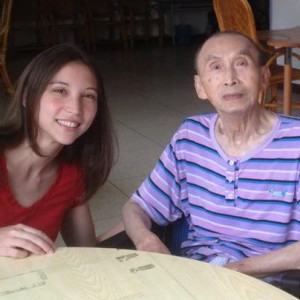 Visiting Dad in 2012 at his Veterans Nursing Home in Taiwan