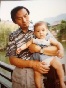 Dad and me in Taiwan in 1983